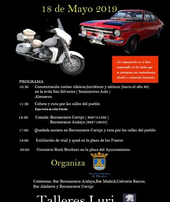 PAN BARCOS patrocina la II Edición del Día del Motor Villa de Peralta 2019