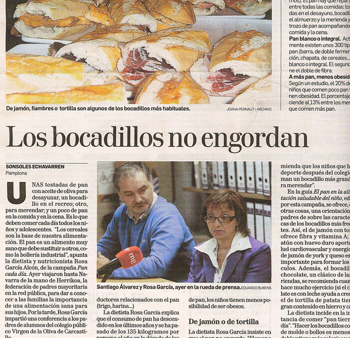 Los bocadillos no engordan